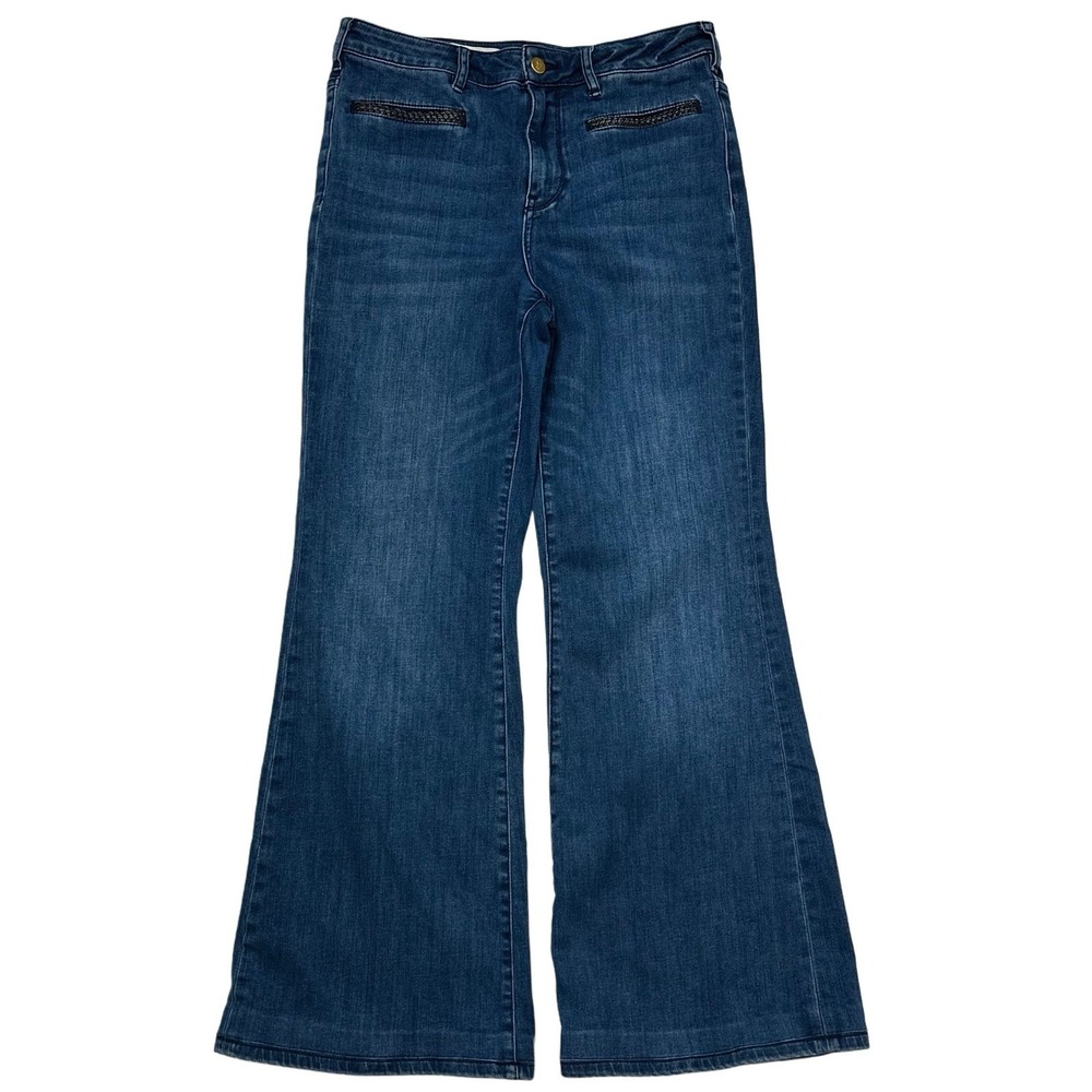 Anthropologie Pilcro And The Letterpress Stet Flare Jeans Size 30 - Picture 4 of 9